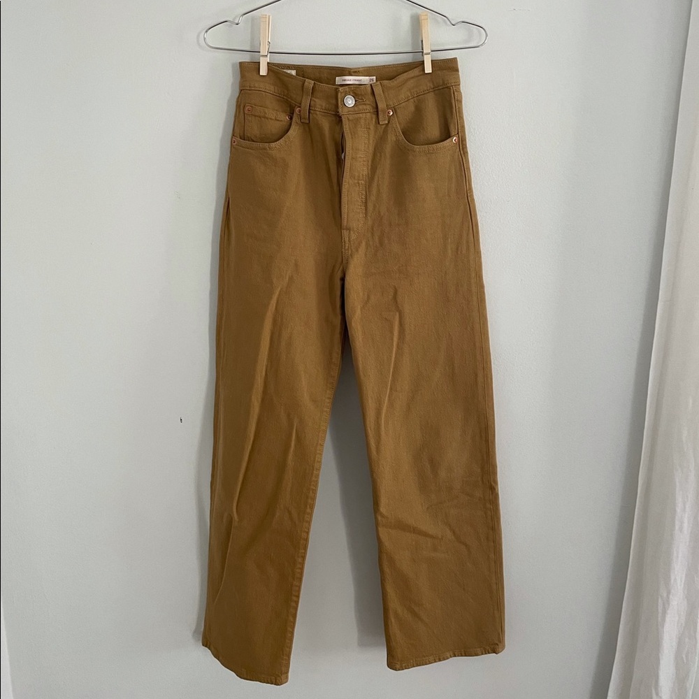 Levis Ribcage Straight Jeans- One Track Mind Brown